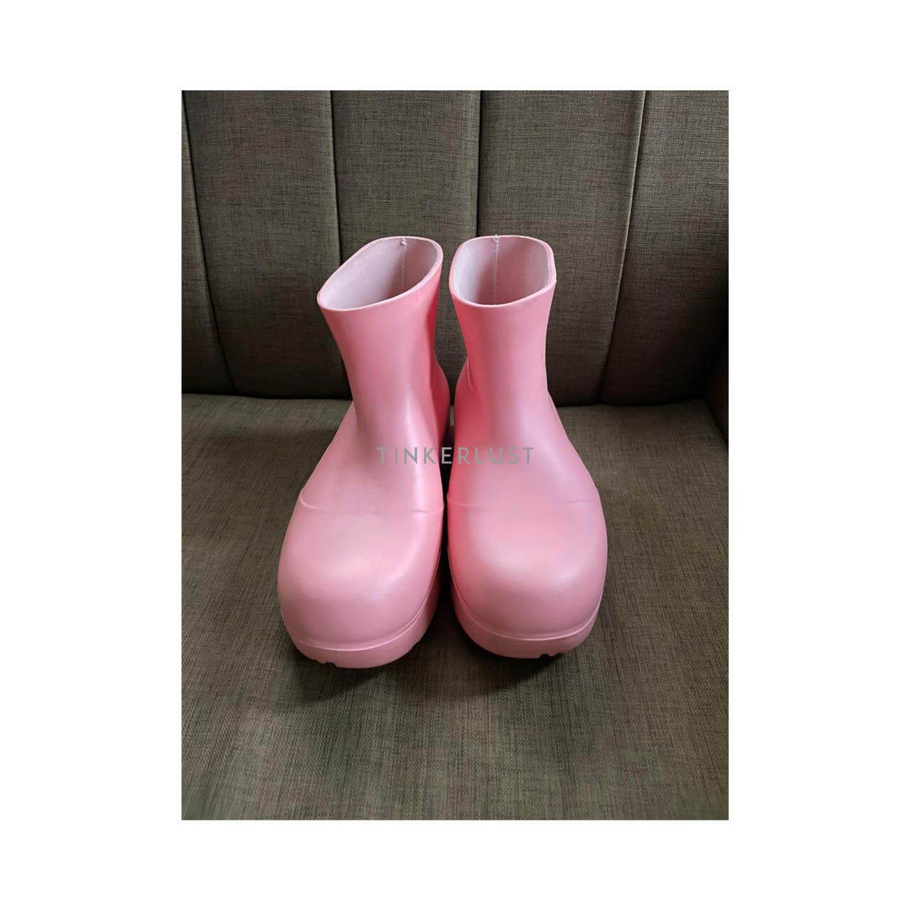 sepatu boots Bottega Veneta Pink Puddle Boots | Tinkerlust